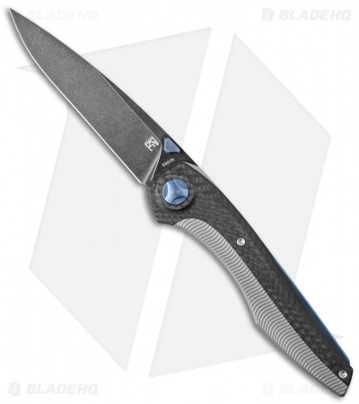 Custom Knife Factory Sukhoi 2.0 Knife Carbon Fiber/Ti (4.1" Smokewash) CKF