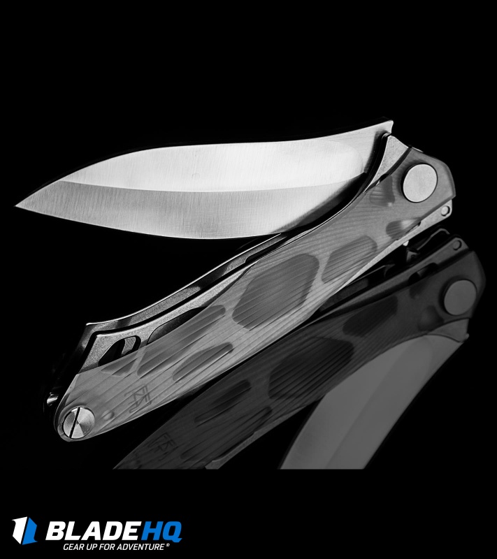 Custom Knife Factory Trekoza Frame Lock Knife Ti/Polycarbon (4" Satin)