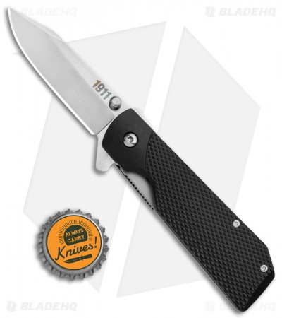 Cold Steel 1911 Liner Lock Flipper Knife Black Griv Ex (3" Satin) 20NPJAA