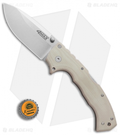 Cold Steel 4-Max Tri-Ad Lock Knife Desert Tan G-10 (4" Stonewash) 62RM