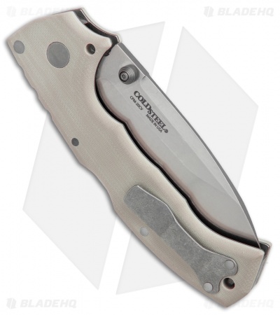 Cold Steel 4-Max Tri-Ad Lock Knife Desert Tan G-10 (4" Stonewash) 62RM