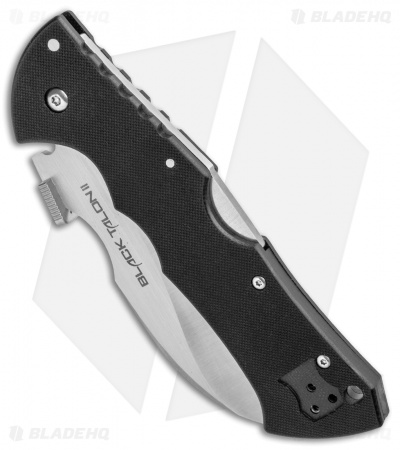 Cold Steel 4" Black Talon II Lock Back Knife (Satin Full Serr CPM-S35VN) 22BS