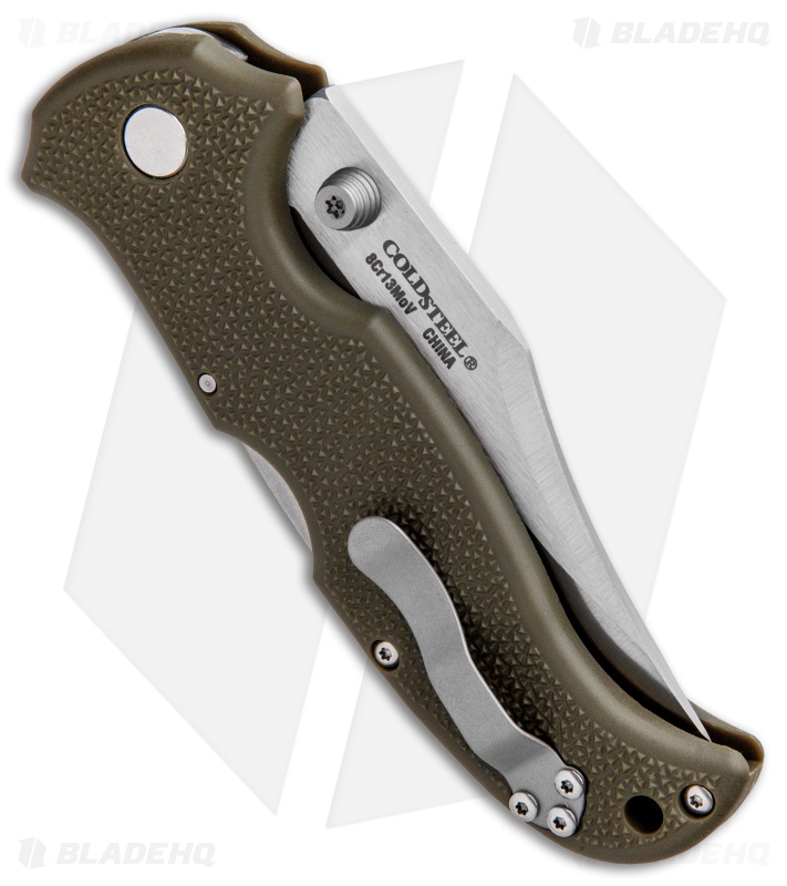 Cold Steel Bush Ranger Lite Rocker Lock Knife OD Green GFN (3.5" Satin) 21A