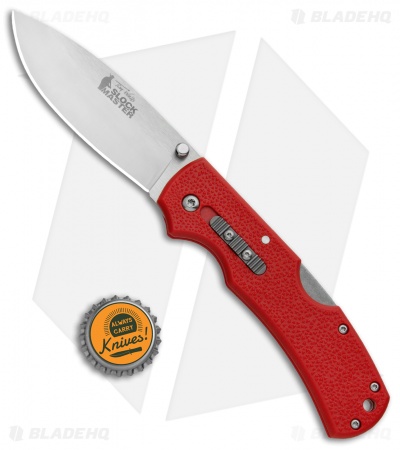 Cold Steel Double Safe Hunter Slock Master Tri-Ad Lock Knife Red GFN (4" Satin)