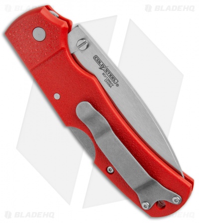 Cold Steel Double Safe Hunter Slock Master Tri-Ad Lock Knife Red GFN (4" Satin)