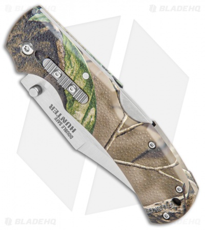 Cold Steel Double Safe Hunter Tri-Ad Lock Knife Camo GFN (4" Satin) 23JD