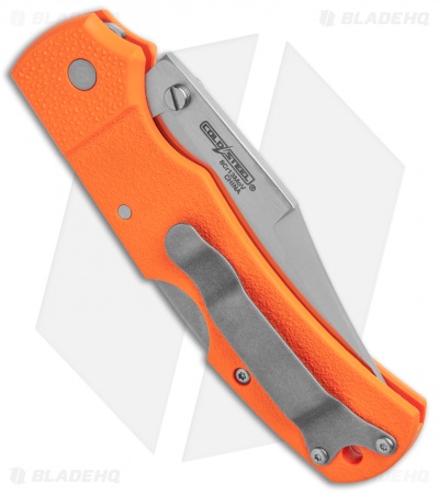 Cold Steel Double Safe Hunter Tri-Ad Lock Knife Orange GFN (3.5" Satin) 23JB