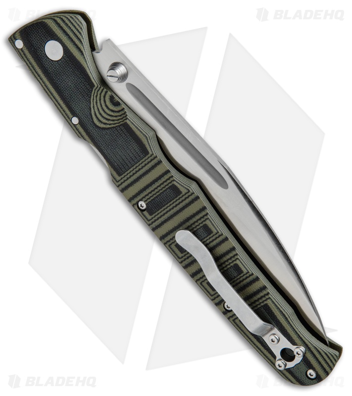 Cold Steel Frenzy I Tri-Ad Lock Knife  Black/Green G-10 (5.5" Satin) 62P1A