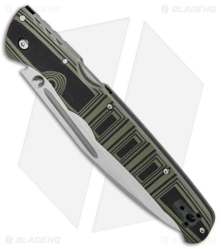 Cold Steel Frenzy I Tri-Ad Lock Knife  Black/Green G-10 (5.5" Satin) 62P1A