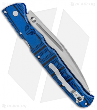 Cold Steel Frenzy II Tri-Ad Lock Knife  Black/Blue G-10 (5.5" Satin) 62P2A