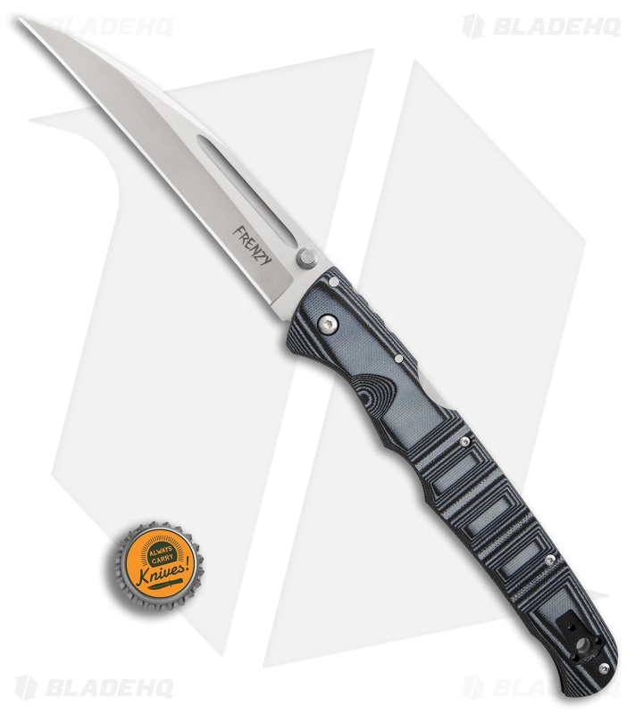 Cold Steel Frenzy III Tri-Ad Lock Knife Black/Gray G-10 (5.5
