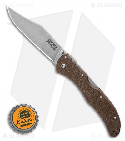 Cold Steel Range Boss Tri-Ad Lock Knife Flat Dark Earth Zy-Ex (4" Stonewash)