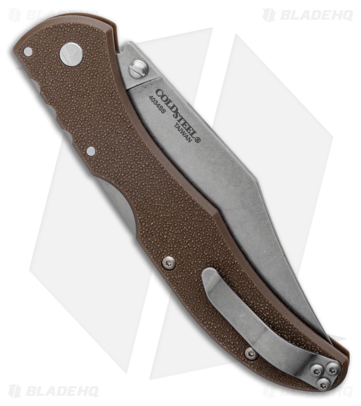Cold Steel Range Boss Tri-Ad Lock Knife Flat Dark Earth Zy-Ex (4" Stonewash)