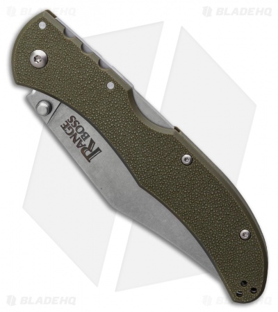 Cold Steel Range Boss Tri-Ad Lock Knife OD Green Zy-Ex (4" Stonewash)