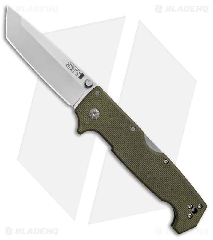 Cold Steel SR1 Tri-Ad Lock Tanto OD Green G-10 (4" Satin S35VN) 62LA *DISC*