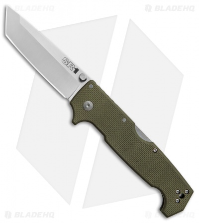 Cold Steel SR1 Tri-Ad Lock Tanto OD Green G-10 (4" Satin S35VN) 62LA *DISC*
