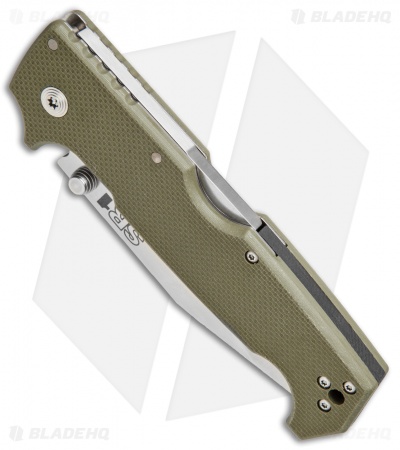 Cold Steel SR1 Tri-Ad Lock Knife OD Green G-10 (4" Satin S35VN) 62L