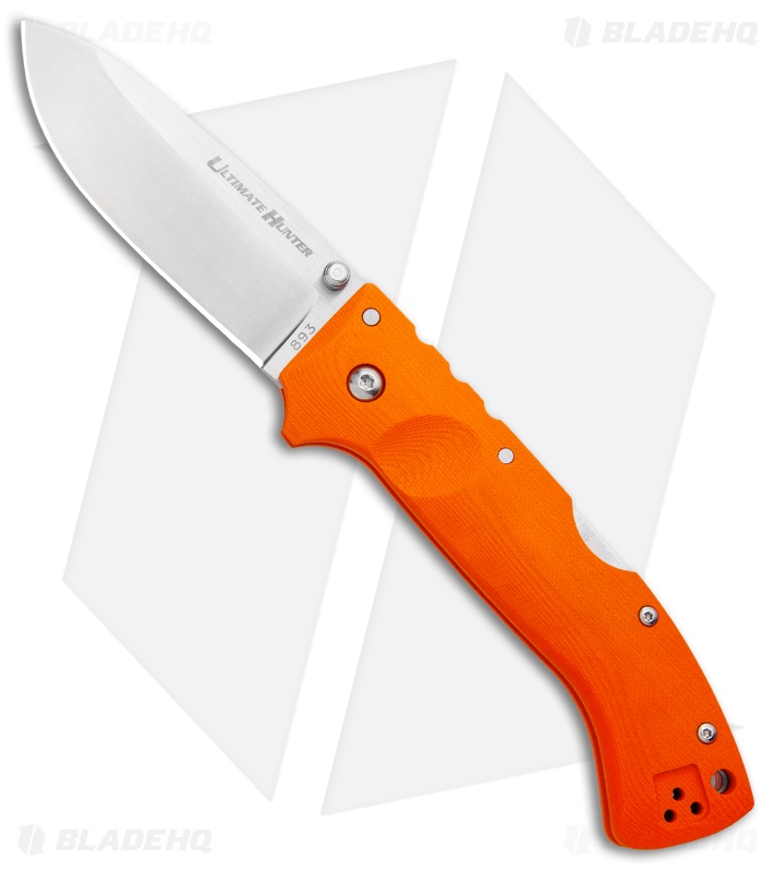 Cold Steel Ultimate Hunter Lockback Knife Blaze Orange G-10 (3.5