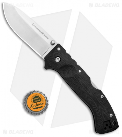 Cold Steel Ultimate Hunter Tri-Ad Lockback Knife G-10 (3.5" Satin) 30ULH