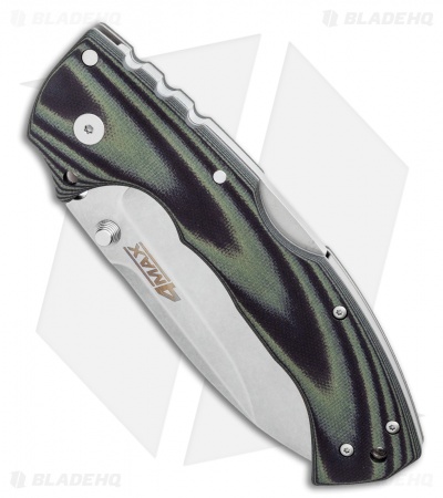 Cold Steel 4-Max Tri-Ad Lock Knife Green/Black G-10 (4" Stonewash) 62RMA