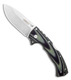 Cold Steel 4-Max Tri-Ad Lock Knife Green/Black G-10 (4" Stonewash) 62RMA