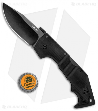 Cold Steel AK-47 Lockback Knife Black G-10 (3.5" Black S35VN) 58M 