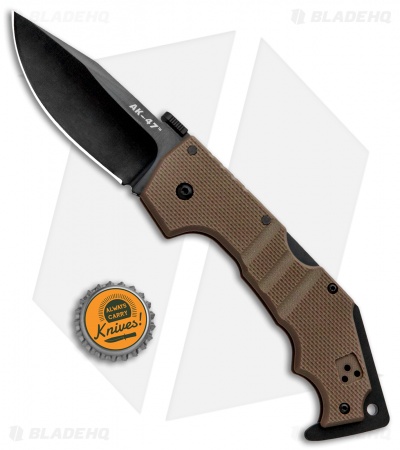 Cold Steel AK-47 Lockback Knife FDE G-10 (3.5" Black S35VN) 58MVF