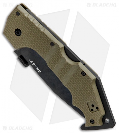 Cold Steel AK-47 Lockback Knife OD Green G-10 (3.5" Black) 58MVG