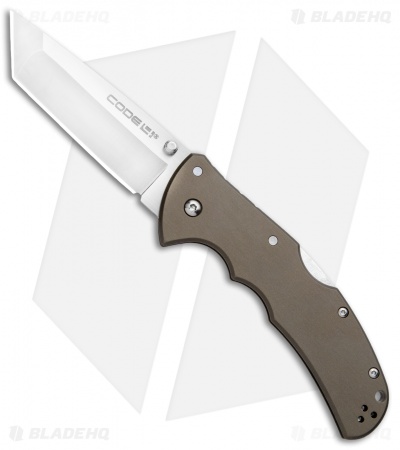 Cold Steel Code 4 American S35vn Tanto Point Plain 6061 Aluminum Handle 58PT for sale online 
