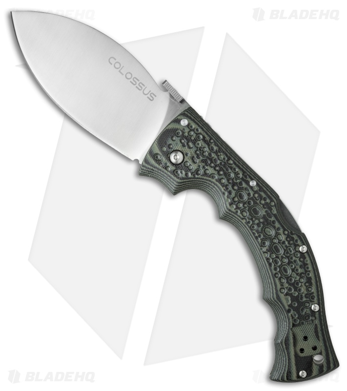 Cold Steel Colossus I Lockback Knife Green/Black (4" Satin) 28DWA