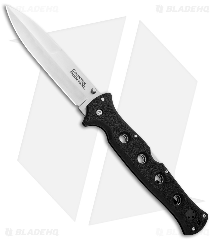 Cold Steel Counter Point XL Knife Black Griv-Ex (6" Satin AUS-10A) 10AA