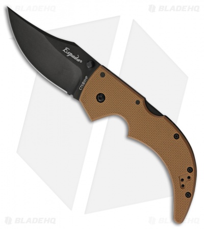 Cold Steel Medium Espada Tri-Ad Lock Knife Coyote Tan G-10 (3.5