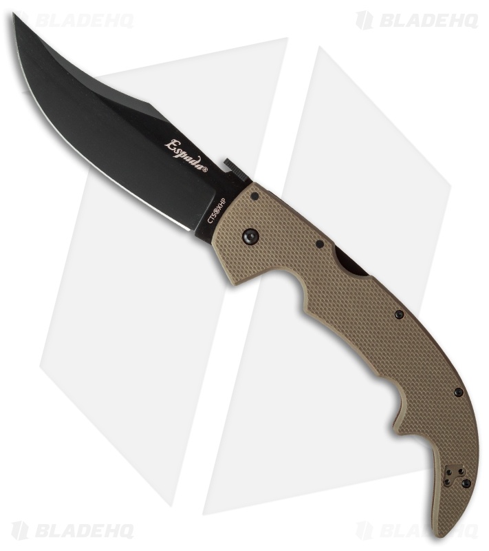 Cold Steel Espada Large Lockback Knife Tan G10 (5.5" Black CTSXHP