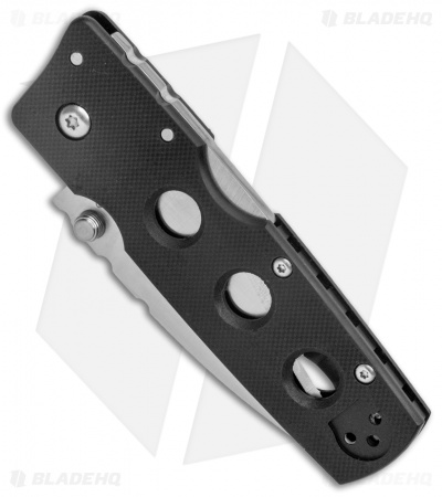 Cold Steel Hold Out 3" Lockback Knife Black G-10 (3" Satin Serr) 