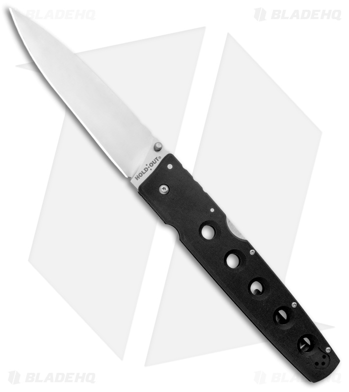 Cold Steel Hold Out 6" Tri-Ad Lock Knife Black G-10 (6" Satin) 