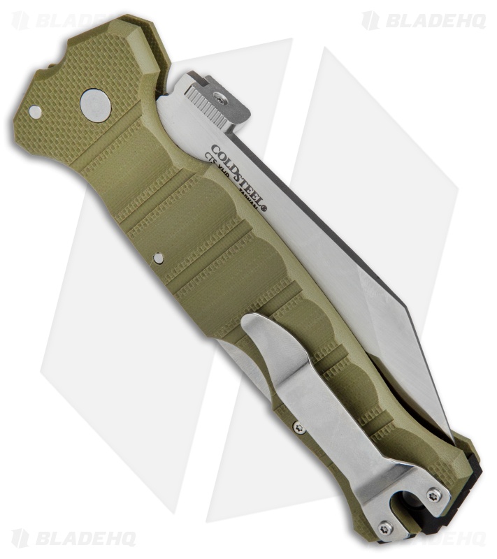 Cold Steel Immortal Lockback Knife OD Green G-10 (4" Satin) 23GVG