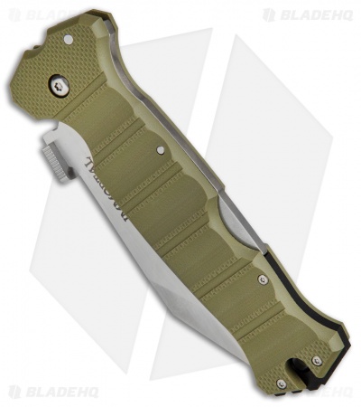 Cold Steel Immortal Lockback Knife OD Green G-10 (4" Satin) 23GVG