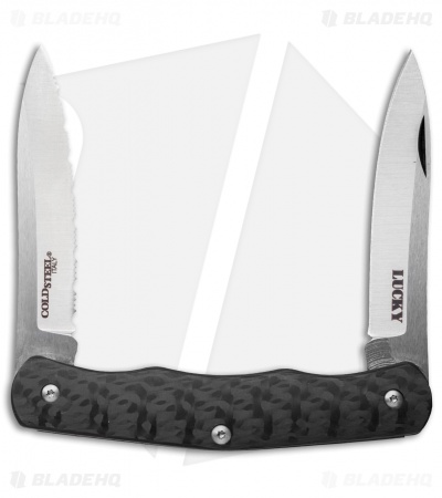 Cold Steel Lucky Pocket Knife Carbon Fiber (2.625" Satin) 54VPN