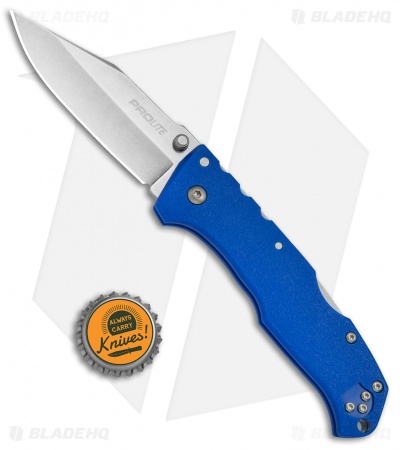 Cold Steel Pro Lite Clip Point Tri-Ad Lock Knife Blue GFN (3.5" Satin) 20NSCLU