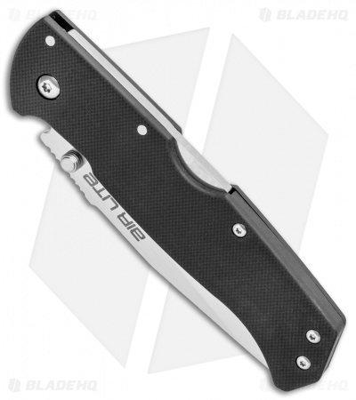 Cold Steel Air Lite Lockback Knife Black G-10 (3.5" Satin AUS-10A)
