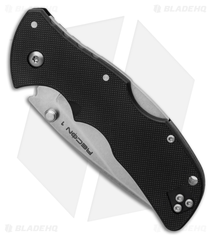 Cold Steel Mini Recon 1 Spear Point Tri-Ad Lock Knife (3" Stonewash) 27BAS