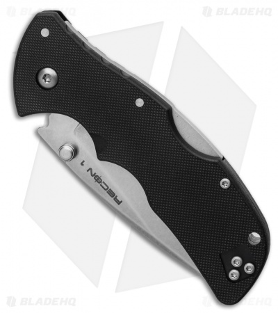 Cold Steel Mini Recon 1 Spear Point Tri-Ad Lock Knife (3" Stonewash) 27BAS