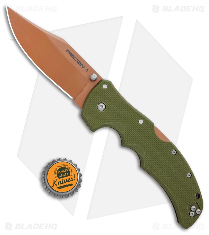 みらいCO　ゴールデンオーク　助手席側 Cold Steel Recon 1 Clip Pt Knife | Desert Warrior | Blade HQ