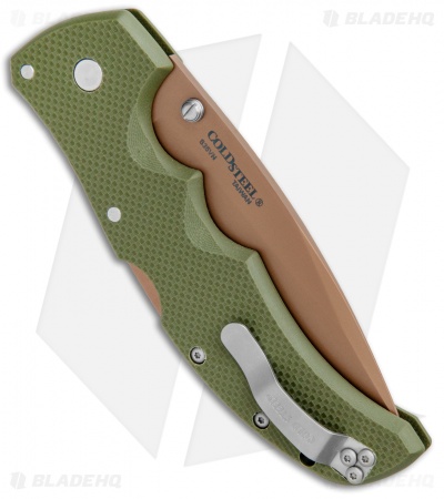Cold Steel Recon 1 Spear Point Lockback Knife Desert Warrior G-10 (4" Copper)