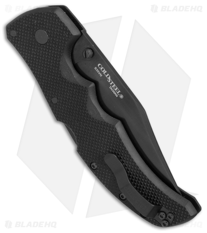 Cold Steel Recon 1 Clip Point Lockback Knife G-10 (4" Black CPM-S35VN) 27BC