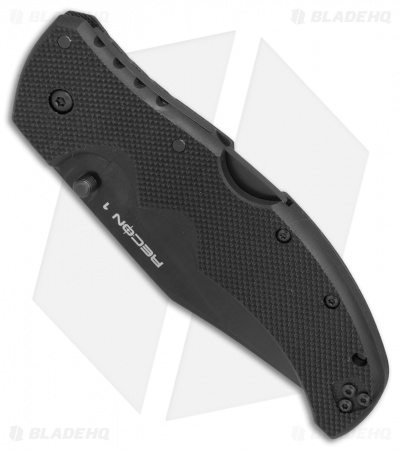 Cold Steel Recon 1 Clip Point Lockback Knife G-10 (4" Black CPM-S35VN) 27BC