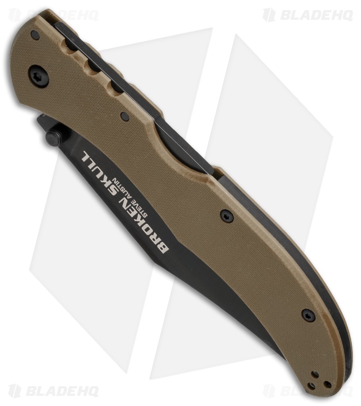 Cold Steel Broken Skull II Knife Coyote Tan G-10 (4