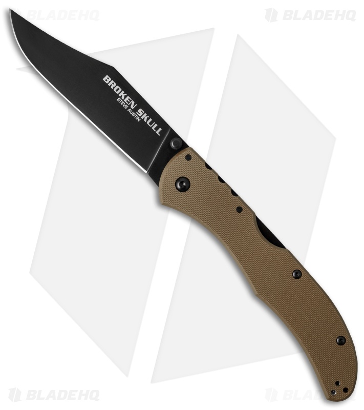 Cold Steel Broken Skull II Knife Coyote Tan G-10 (4