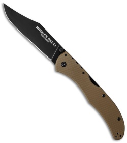 Cold Steel Broken Skull II Knife Coyote Tan G-10 (4" Black CPM-S35VN) 54S2A