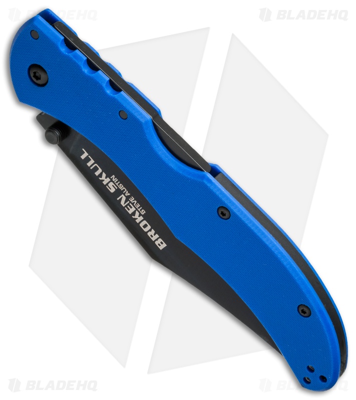 Cold Steel Broken Skull IV Knife Blue G-10 (4